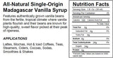 DaVinci Syrup - Natural Madagascar Vanilla - PET - 25.4 oz