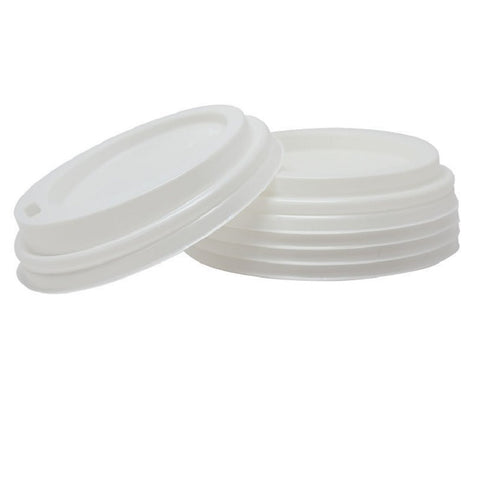 Karat - Sipper Dome Lid for 8oz Hot Cups - White - C-KDL508W-PP - Case of 1000