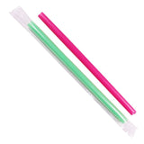 Karat - Straws - 9 inch Colossal Boba Mixed Color Wrapped Straws - C9060s - case
