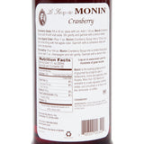 Monin Syrup - Cranberry - 750 ml