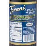 Torani Syrup - SUGAR FREE - Chocolate Macadamia Nut - PET - 750 ml