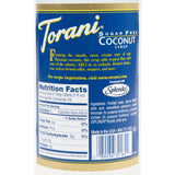 Torani Syrup - SUGAR FREE - Coconut - PET - 750 ml