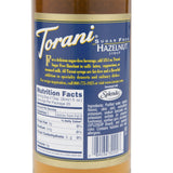 Torani Syrup - SUGAR FREE - Hazelnut - PET - 750 ml