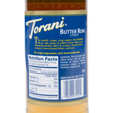 Torani Syrup - Butter Rum - 750 ml