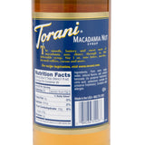 Torani Syrup - Macadamia Nut - 750 ml