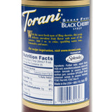 Torani Syrup - SUGAR FREE - Black Cherry - 750 ml