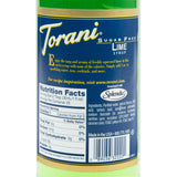 Torani Syrup - SUGAR FREE - Lime - 750 ml