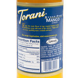 Torani Syrup - SUGAR FREE - Mango - 750 ml