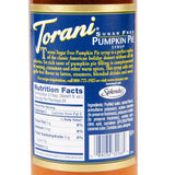 Torani Syrup - SUGAR FREE - Pumpkin Pie - 750 ml