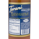 Torani Syrup - SUGAR FREE - Vanilla Bean - 750 ml